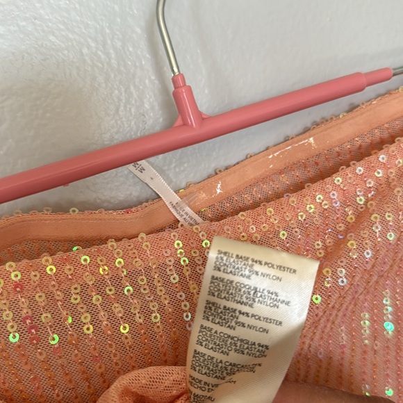Free People Taylor Sequin Tube Top Size Medium - Picture 11 of 11
